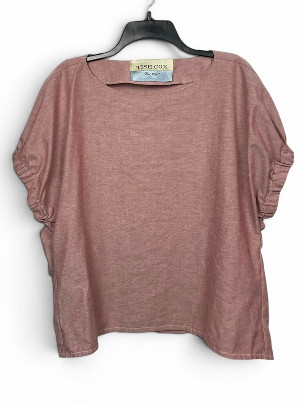 Tish Cox Kloe Dusty Rose Short Sleeve Top